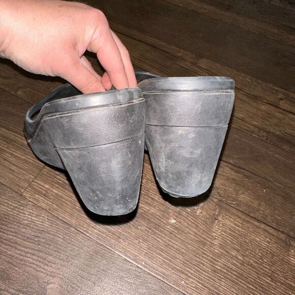 Crocs black ortho arch support sz 7 strappy wedge sandals - Picture 7 of 7